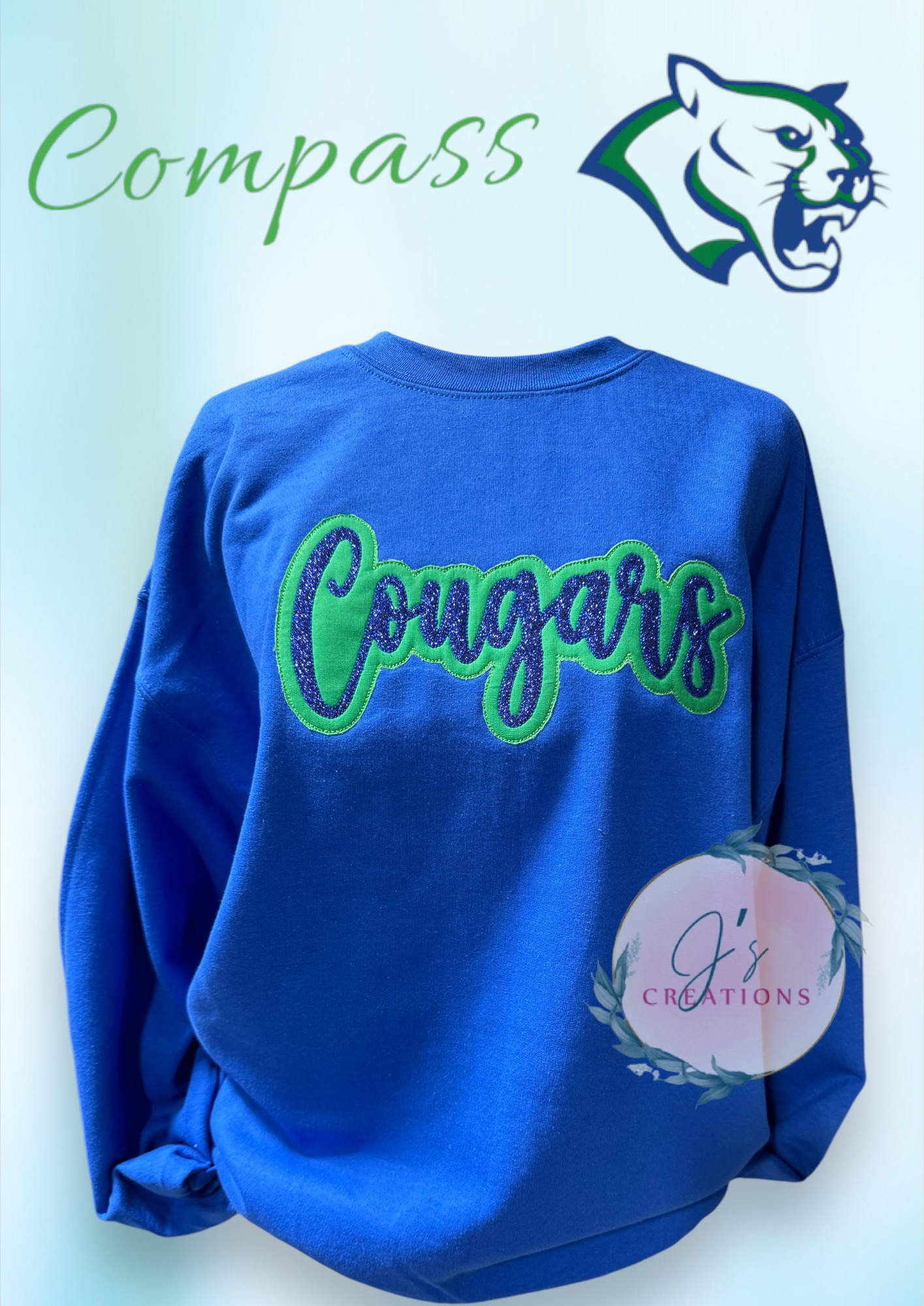 Cougars embroidery sweatshirt