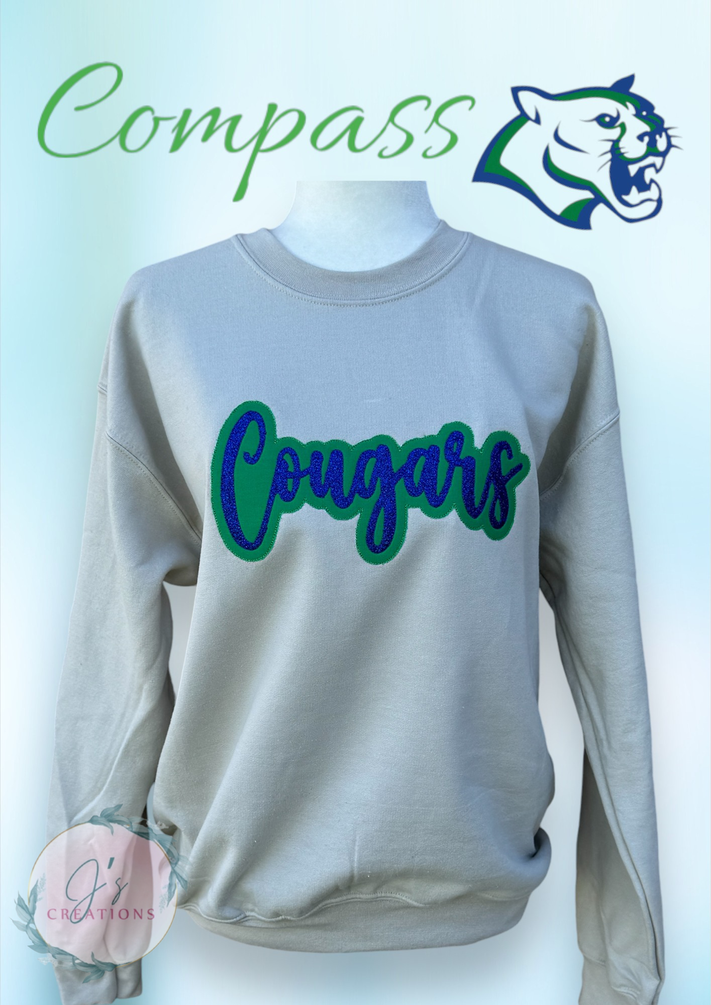 Cougars embroidery sweatshirt