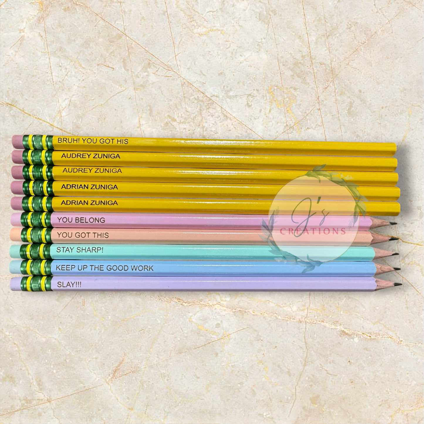 Personalized pencils