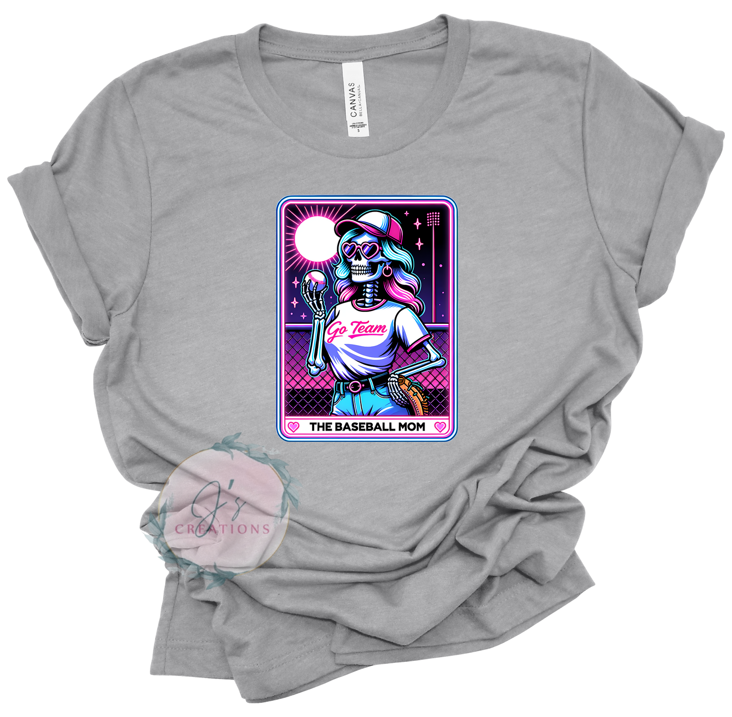 Baseball Mom Neon Tarot