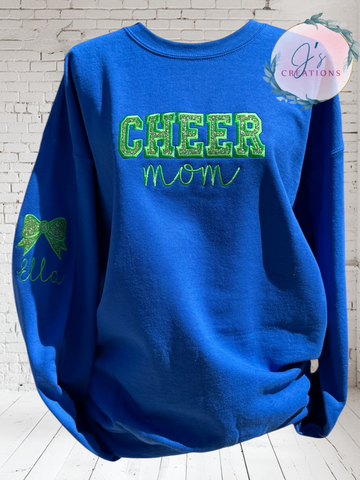 Cheer Mom With Name on Sleeve