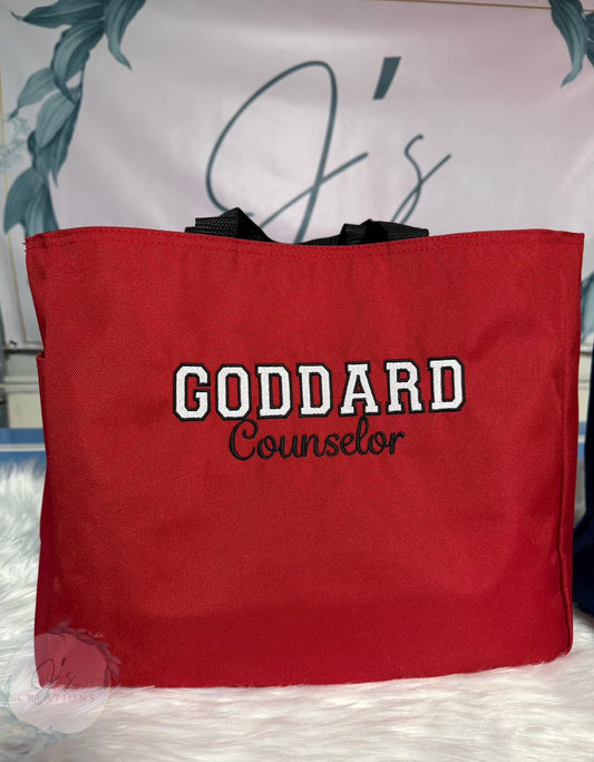 Custom embroidered Tote