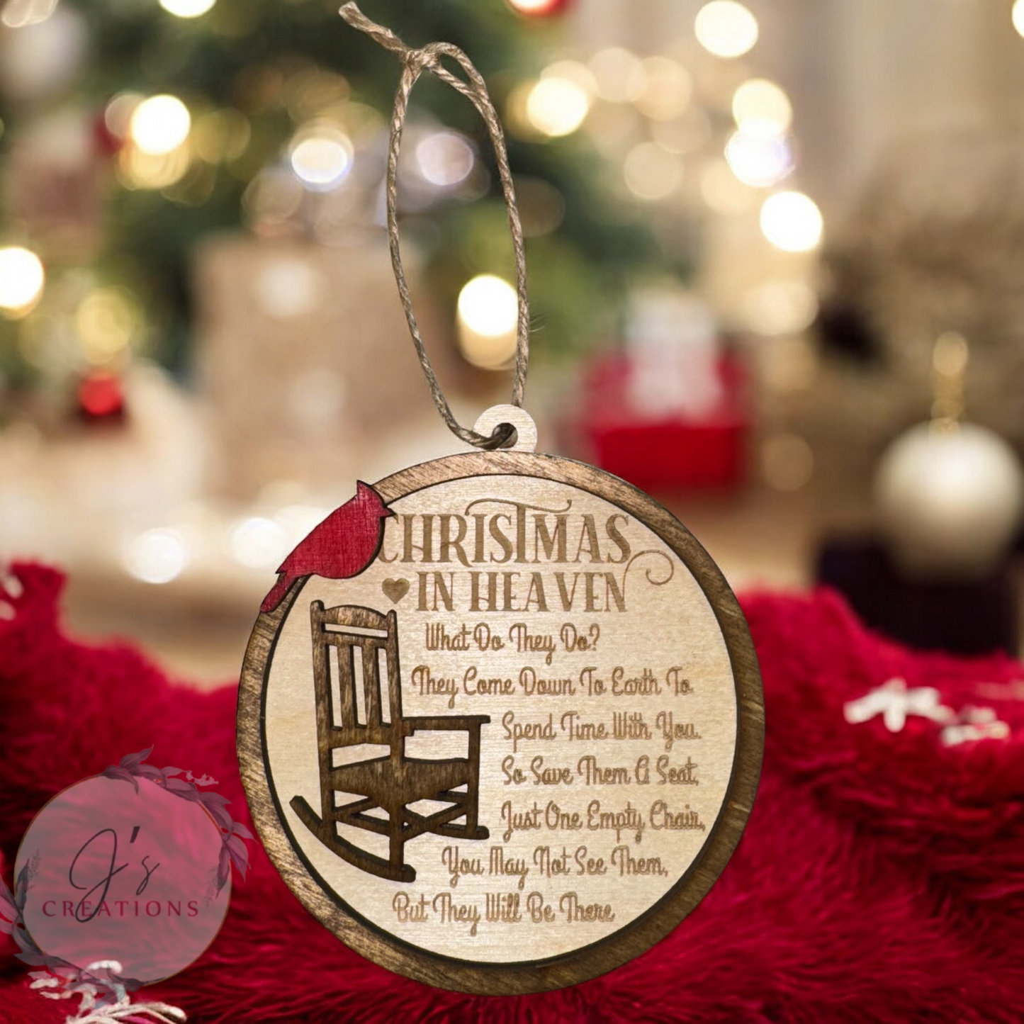 Christmas in heaven ornament