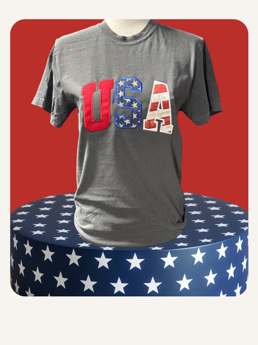 USA embroidered Tee