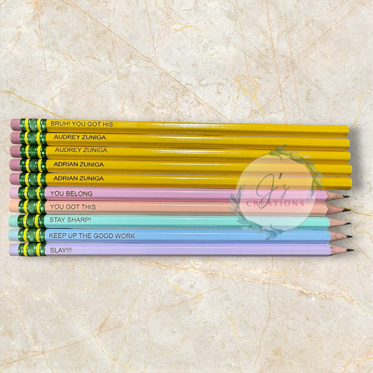 Personalized pencils